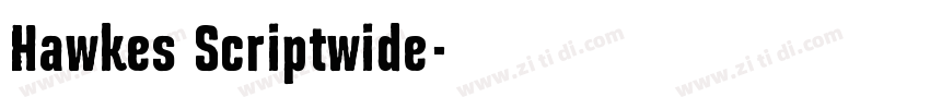 Hawkes Scriptwide字体转换